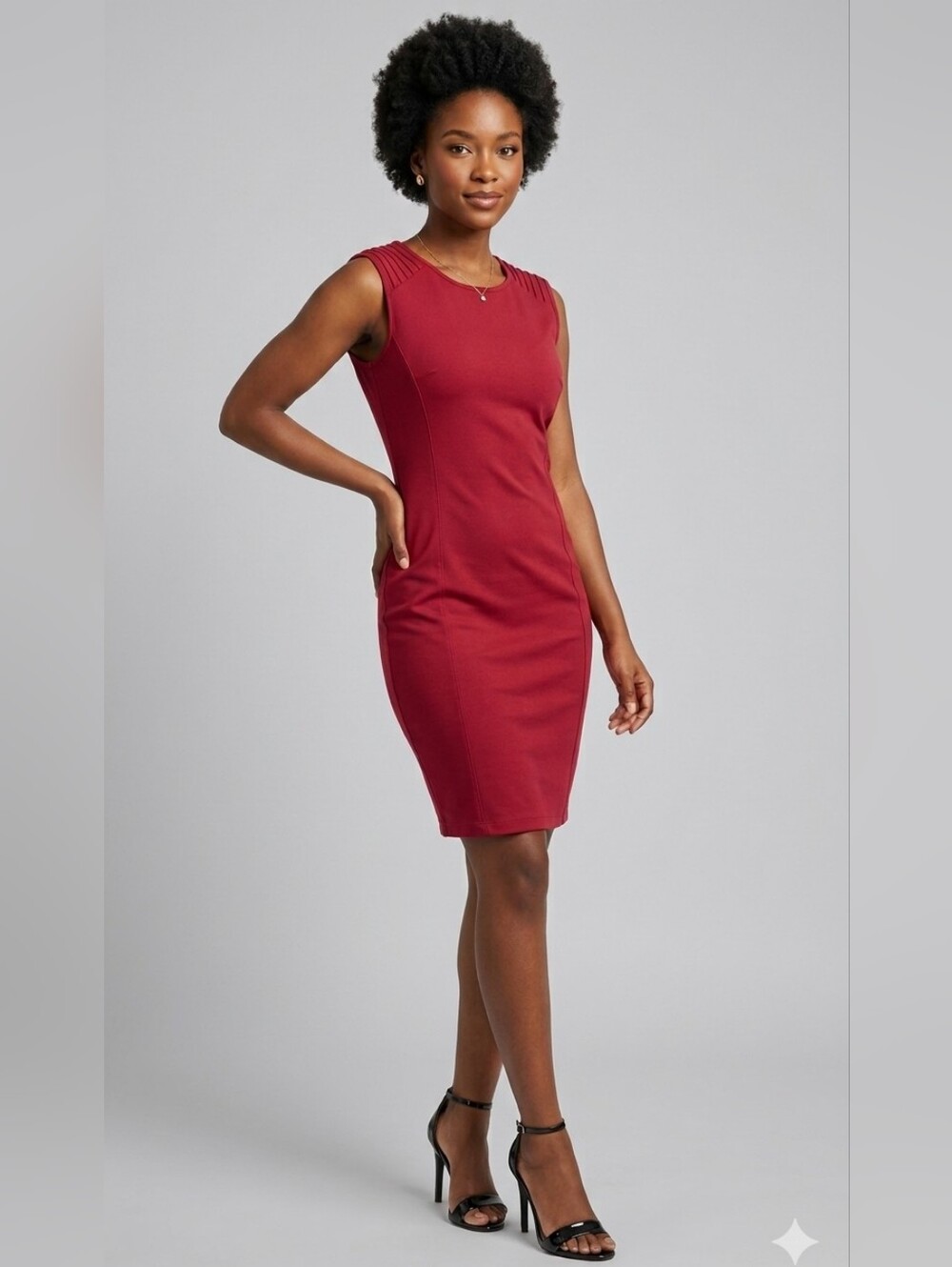 Picadilly Sleeveless Scarlet Red Shift Dress Plus Size XXL NWT
